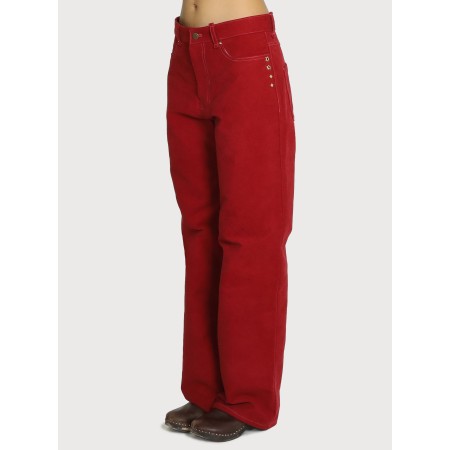 STAR STUD BRUSHED COTTON PANTS_KETCHUP basket pas cher