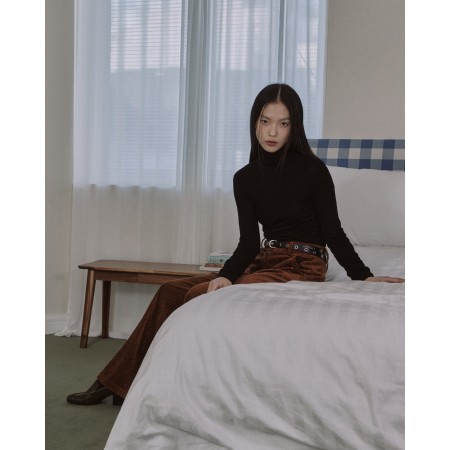 ESSENTIAL RIBBED WOOL TURTLENECK_BLACK Le MVP de beaucoup