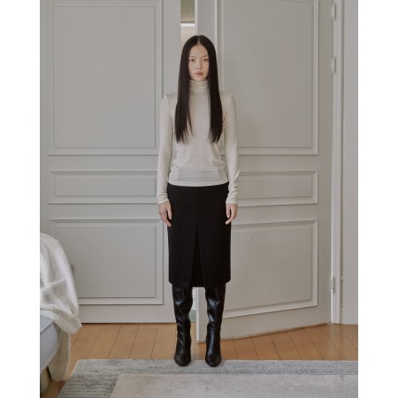 ESSENTIAL RIBBED WOOL TURTLENECK_IVORY de votre