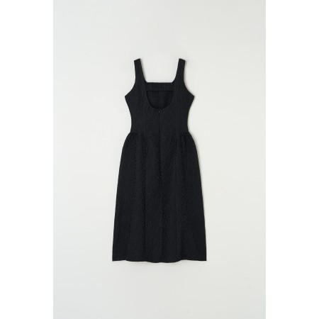 BACK BANDING JACQUARD DRESS_BLACK Le MVP de beaucoup