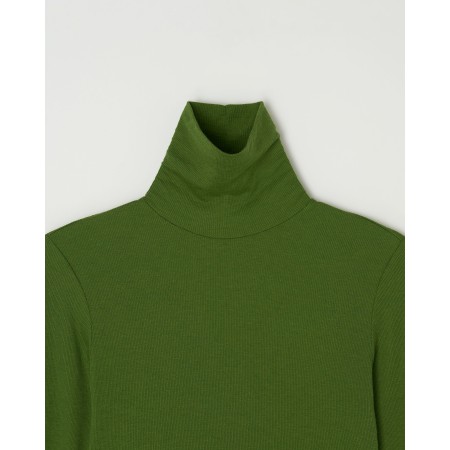 ESSENTIAL RIBBED WOOL TURTLENECK_GREEN français