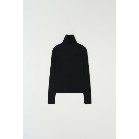 ESSENTIAL RIBBED WOOL TURTLENECK_BLACK Le MVP de beaucoup