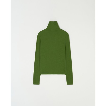 ESSENTIAL RIBBED WOOL TURTLENECK_GREEN français