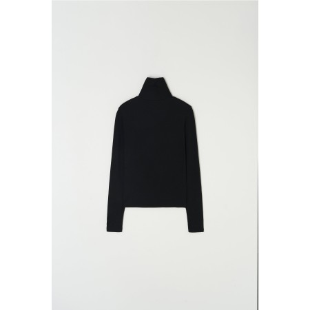 ESSENTIAL RIBBED WOOL TURTLENECK_BLACK Le MVP de beaucoup