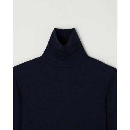 ESSENTIAL RIBBED WOOL TURTLENECK_NAVY du meilleur 