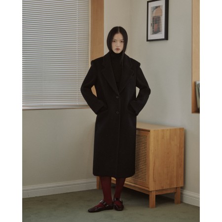 TAILORED WOOL SINGLE COAT_BLACK plus qu'un jeu 