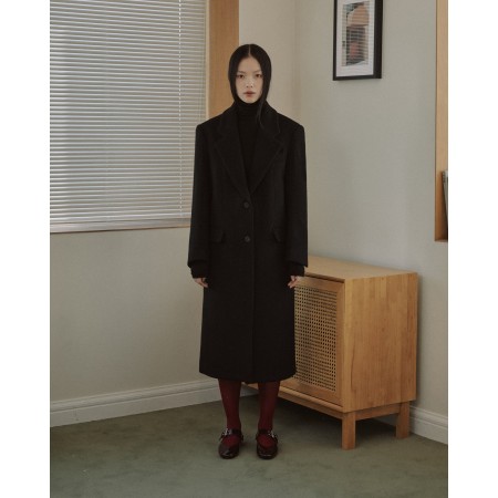 TAILORED WOOL SINGLE COAT_BLACK plus qu'un jeu 