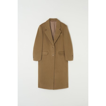 TAILORED WOOL SINGLE COAT_CAMEL france