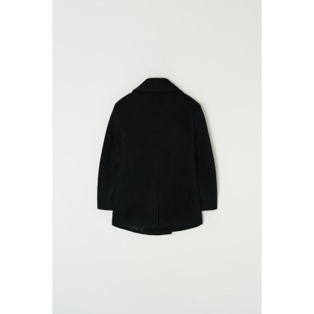 HALF DOUBLE PEA COAT_BLACK votre