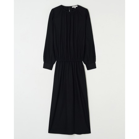 LOOSE FIT BANDING SHIRRED DRESS_BLACK Vous souhaitez 