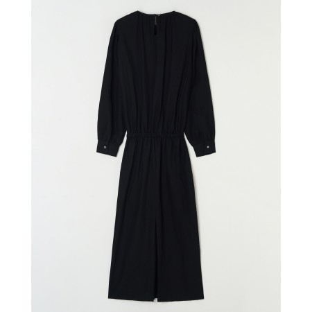 LOOSE FIT BANDING SHIRRED DRESS_BLACK Vous souhaitez 