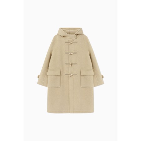 ANGORA TOI HOODED DUFFLE COAT_BUTTER Paris Déstockage Promo