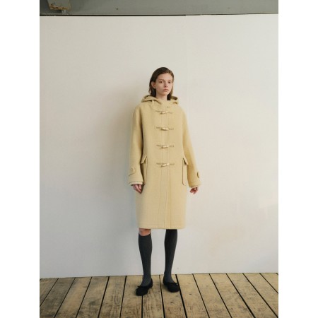 ANGORA TOI HOODED DUFFLE COAT_BUTTER Paris Déstockage Promo