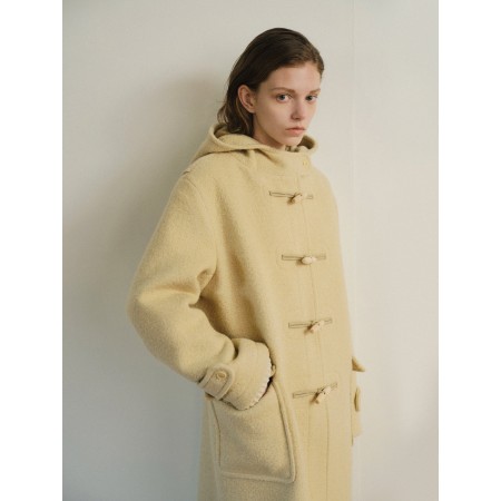 ANGORA TOI HOODED DUFFLE COAT_BUTTER Paris Déstockage Promo