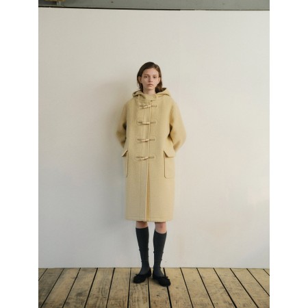 ANGORA TOI HOODED DUFFLE COAT_BUTTER Paris Déstockage Promo