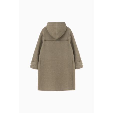 ANGORA TOI HOODED DUFFLE COAT_KHAKI BEIGE Les êtres humains sont 