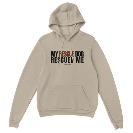 Hoodie My Rescue Dog Rescued Me paiement sécurisé