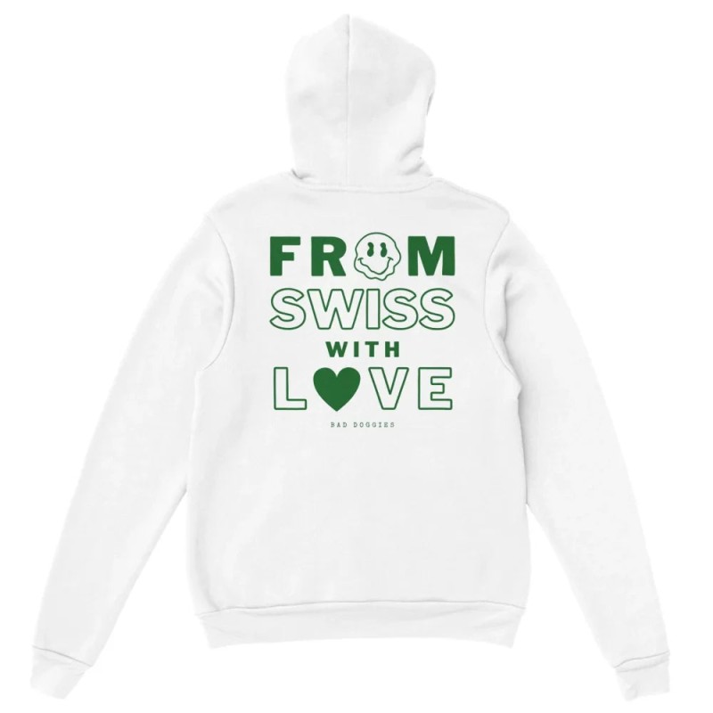 Hoodie 𝗙𝗥𝗢𝗠 𝗦𝗪𝗜𝗦𝗦 𝗪𝗜𝗧𝗛 𝗟💚𝗩𝗘 pas chere