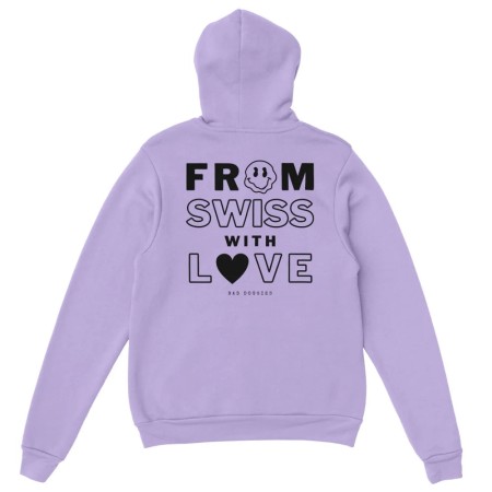 Hoodie 𝗙𝗥𝗢𝗠 𝗦𝗪𝗜𝗦𝗦 𝗪𝗜𝗧𝗛 𝗟🖤𝗩𝗘 - (16 coloris) est présent 