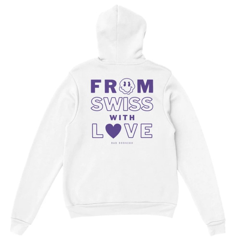 Hoodie 𝗙𝗥𝗢𝗠 𝗦𝗪𝗜𝗦𝗦 𝗪𝗜𝗧𝗛 𝗟💜𝗩𝗘 Venez acheter