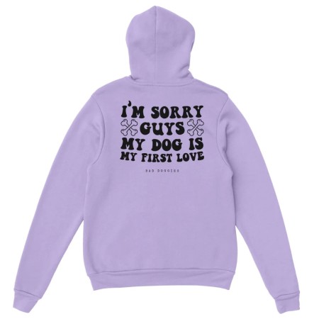 Hoodie 🦴 SORRY GUYS MY DOG IS MY FIRST LOVE 🦴 - 𝟷𝟾 𝚌𝚘𝚕𝚘𝚛𝚒𝚜 En savoir plus