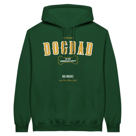 Hoodie CERTIFIED DOGDAD CLUB 🎓 - American Akita vous aussi creer 