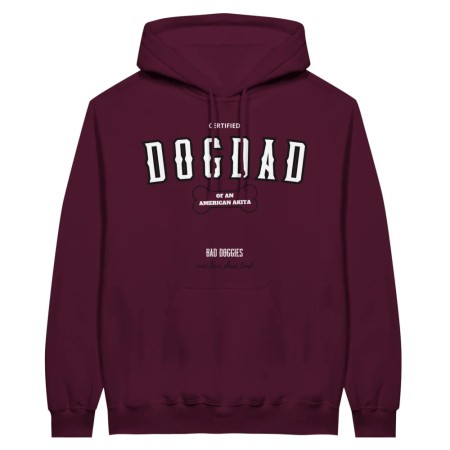 Hoodie CERTIFIED DOGDAD CLUB 🎓 - American Akita vous aussi creer 