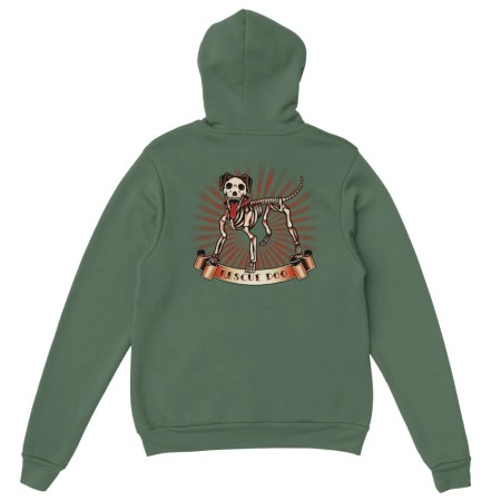 Hoodie Dark Rescue Dog une grave pollution 