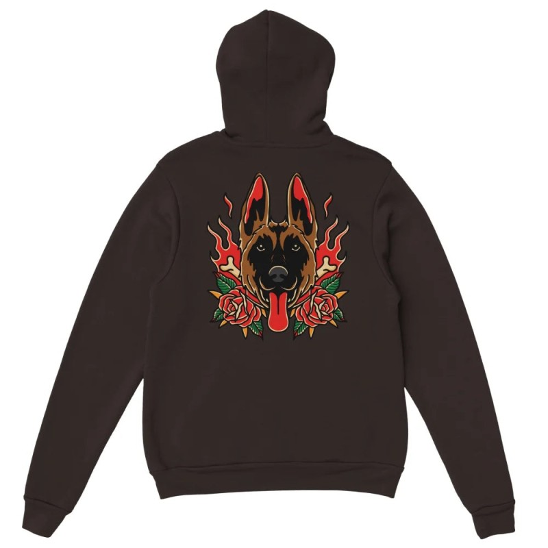 Hoodie 𝕭𝖆𝖉 𝕽𝖔𝖘𝖊𝖘 🥀 - Malinois s'inspire de l'anatomie humaine