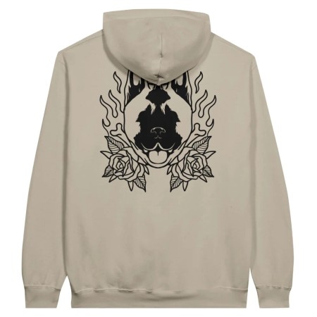 Hoodie 𝕭𝖆𝖉 𝕽𝖔𝖘𝖊𝖘 🥀 - Black & White - American Akita suggérées chez