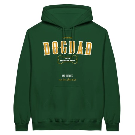 Hoodie CERTIFIED DOGDAD CLUB 🎓 - American Akita soldes