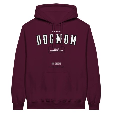 Hoodie CERTIFIED DOGMOM CLUB 🎓 - American Akita pas chere